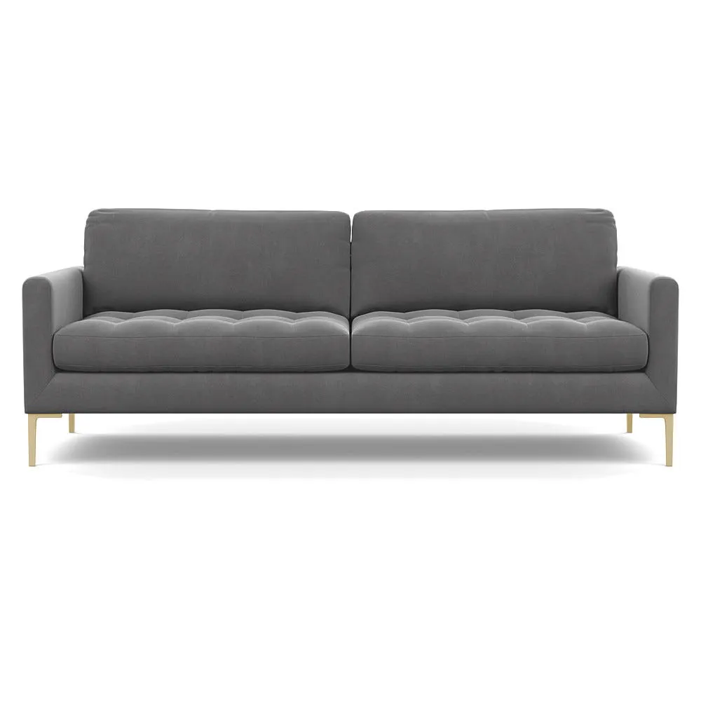 Heal's Mistral Right Hand Facing Corner Sofa Textured Boucle Indigo Natural Feet 1