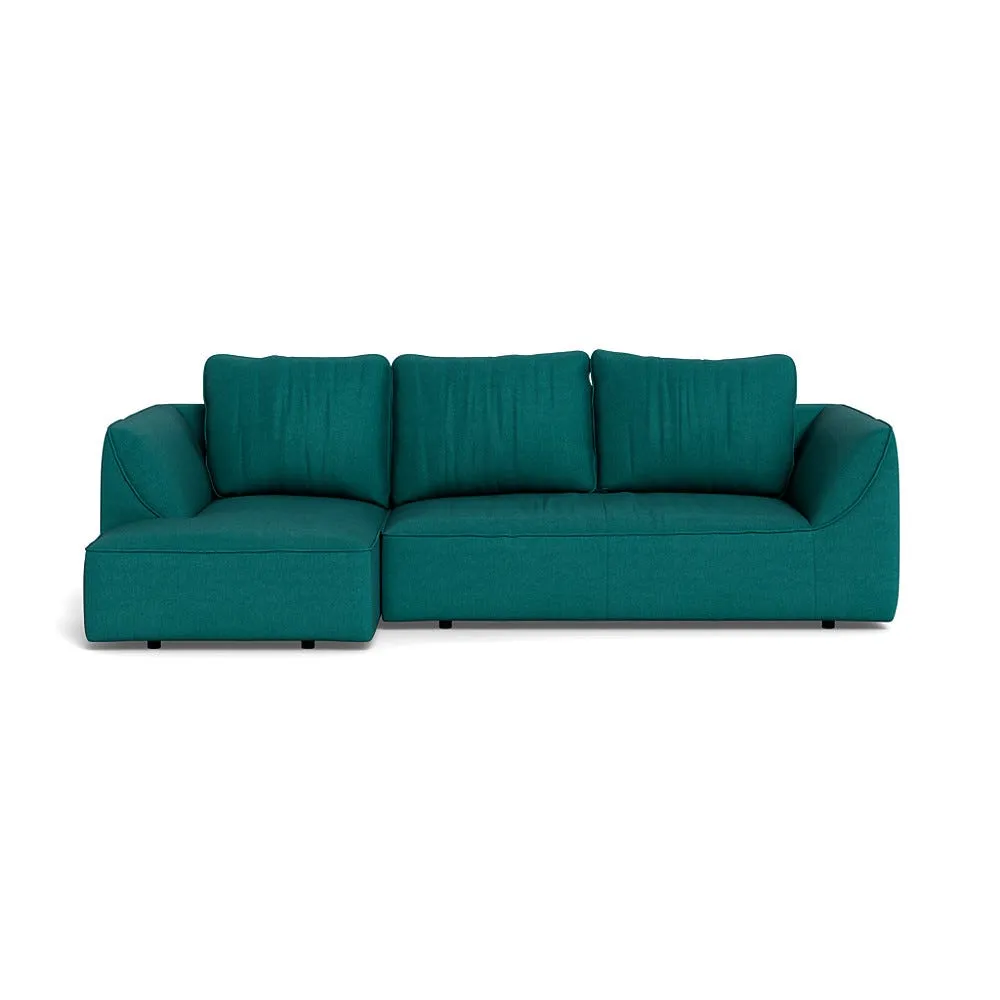 Heal's Morven Left Hand Facing Corner Chaise Sofa Brushed Cotton Pine