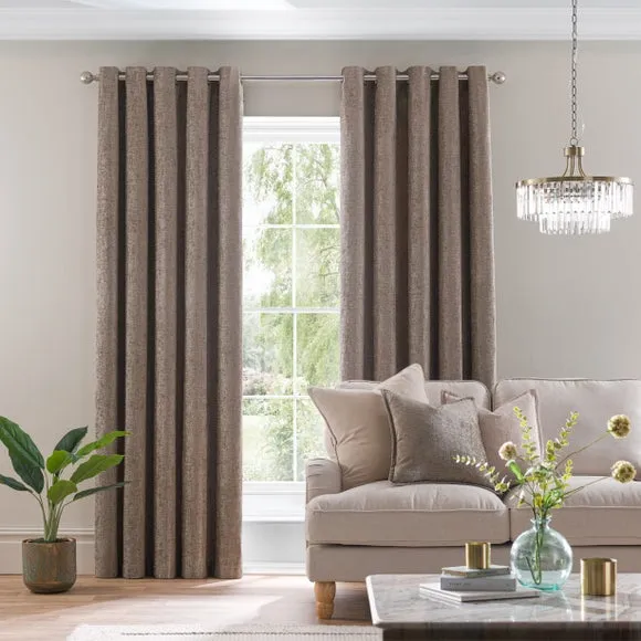 Chenille Eyelet Curtains (Blackout Available) 2