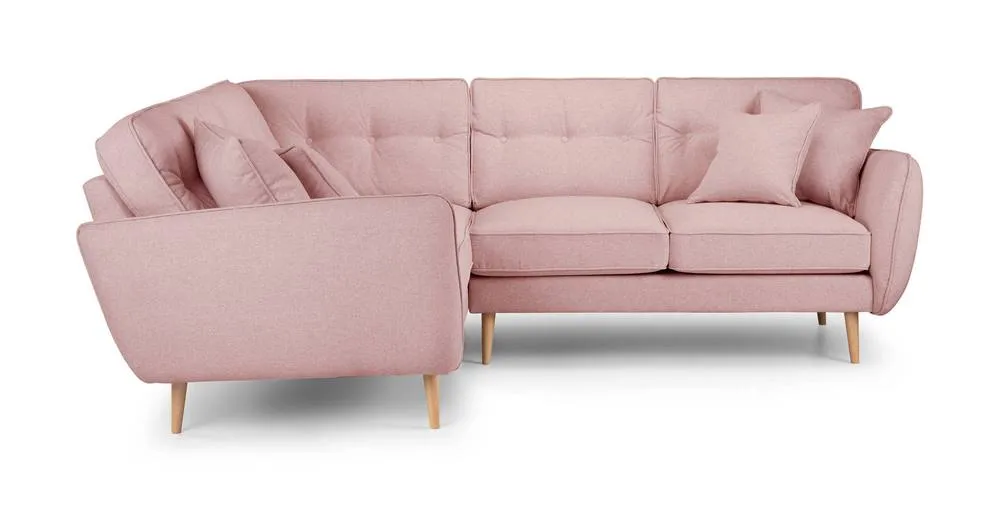The Great Sofa Company Ailis 1 Corner 2 Faro Soft Pink in Dusty Pink 3