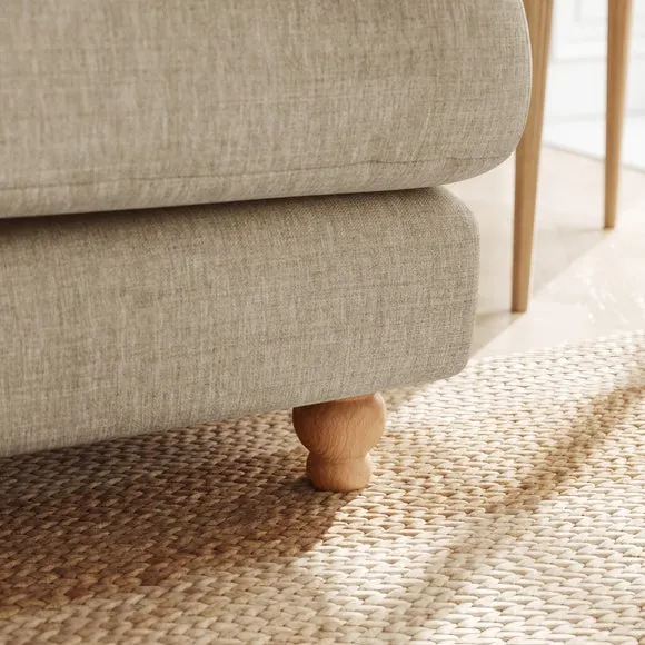 Martha Faux Linen 3 Seater Sofa 4