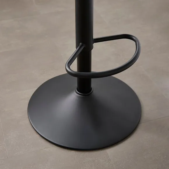 Talullua Height Adjustable Bar Stool, Luxe Chenille 4