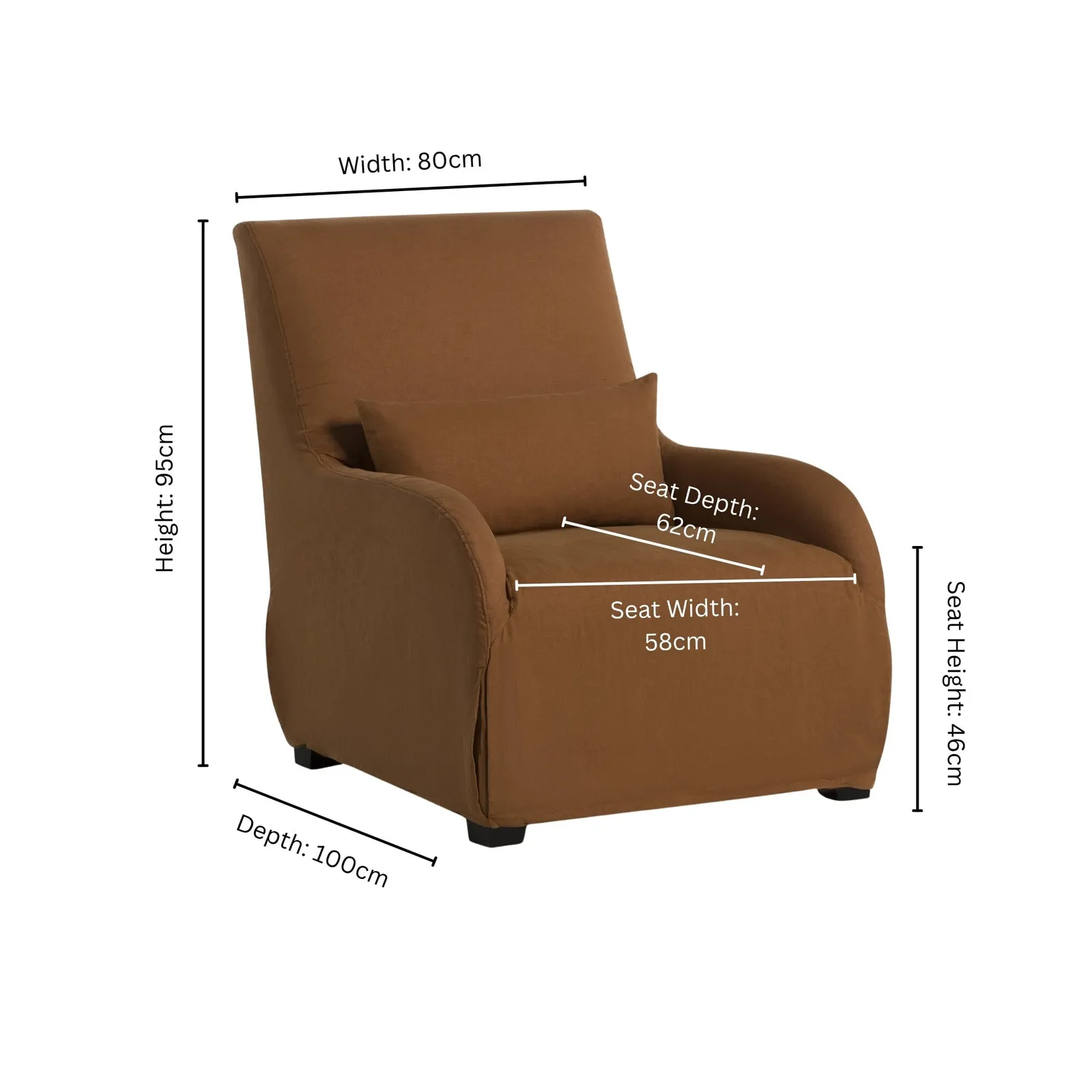 Bibury Armchair - French Riviera Style, Neutral Fabric | Barker & Stonehouse 6
