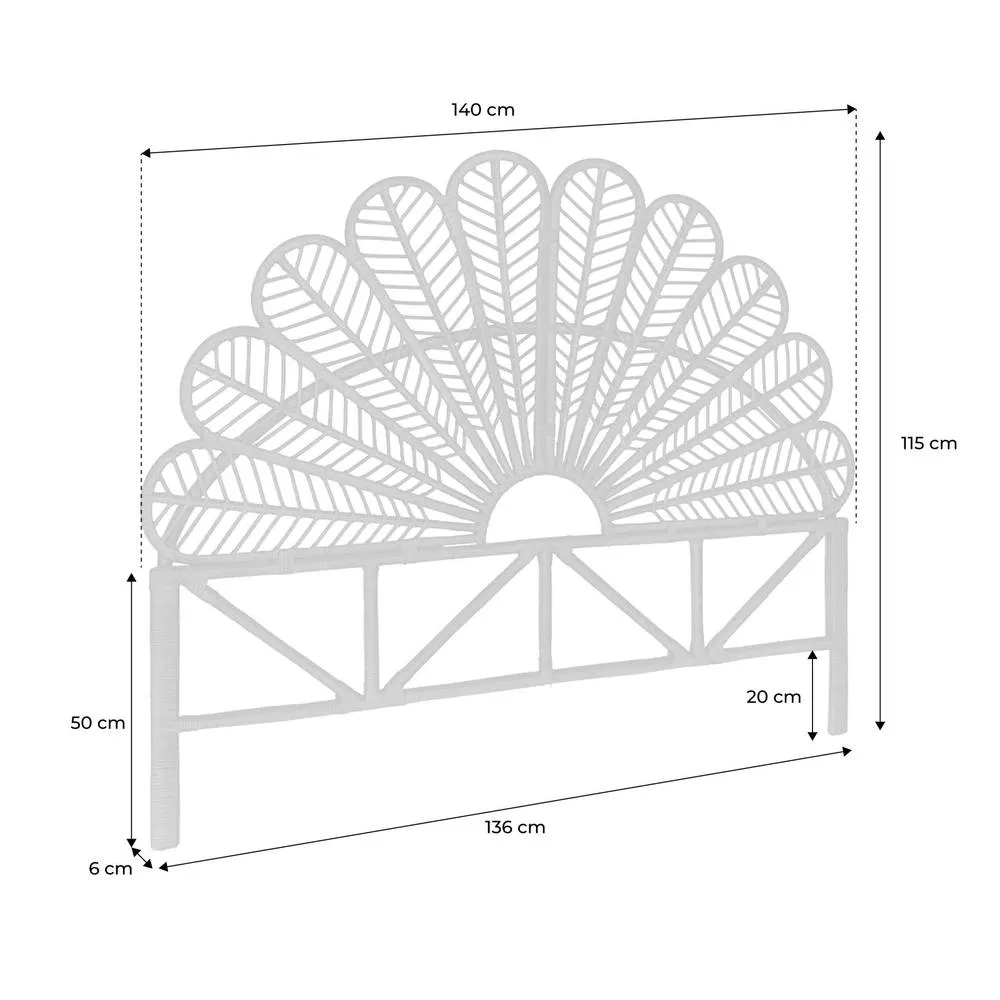 sweeek Natural rattan headboard 5