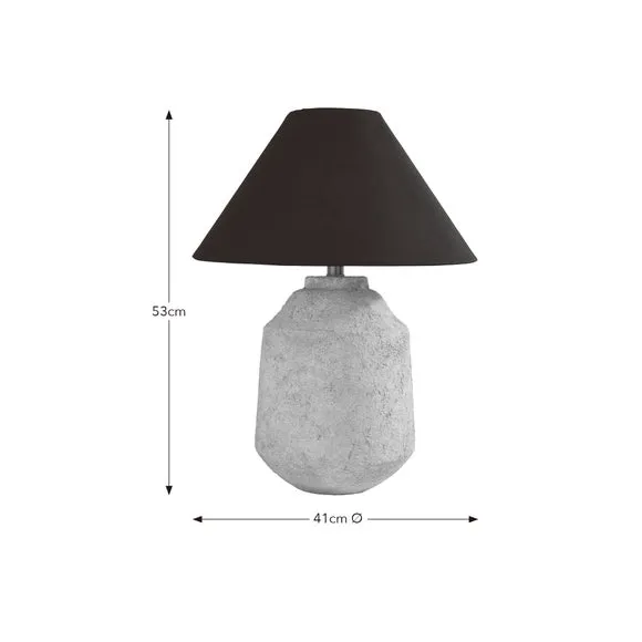 Concrete Effect Table Lamp 6