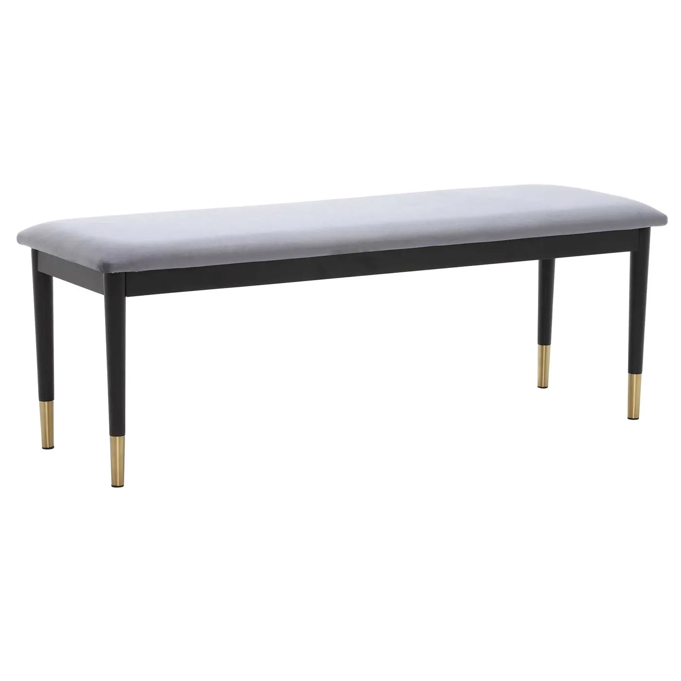 Cannelle Bench, Black Ash with Black and Gold Leg