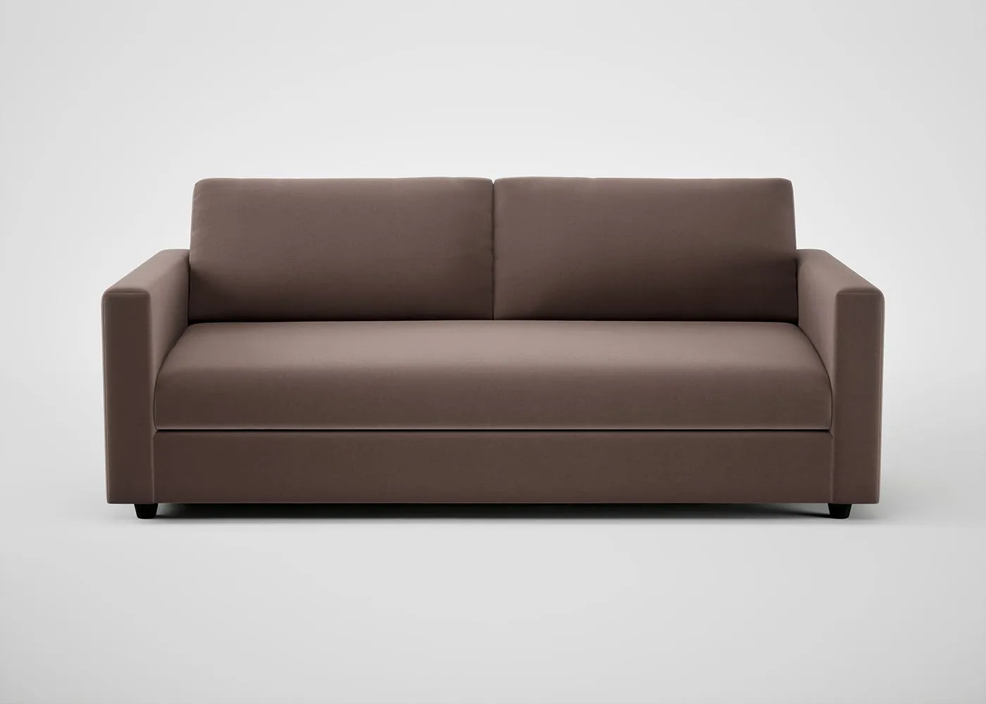 Heal's Nimbus II 4 Seater Sofa Smart Velvet Mouse Black Feet 1