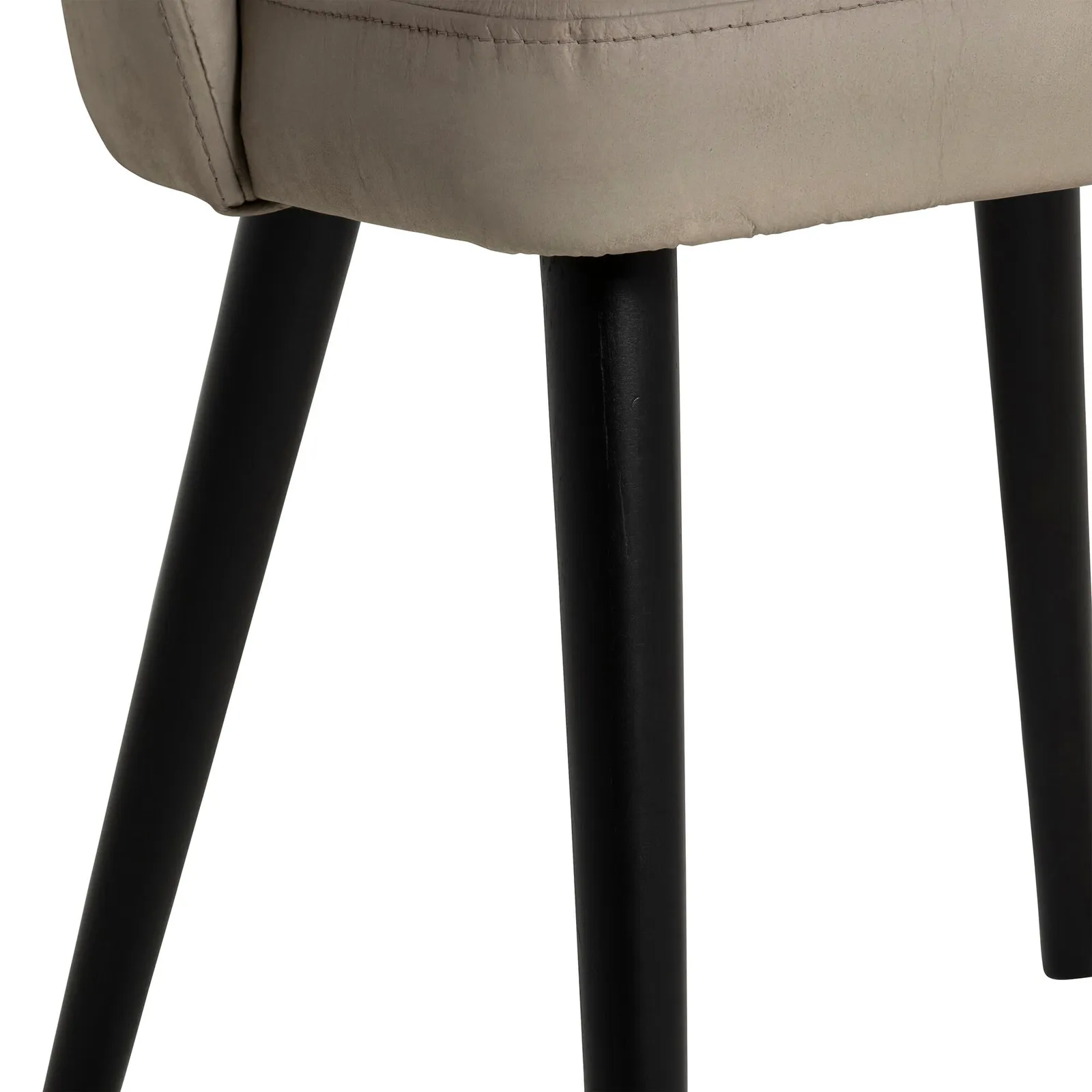 Pure Furniture Beck Dining Chair, Grey Leather | Barker & Stonehouse 6