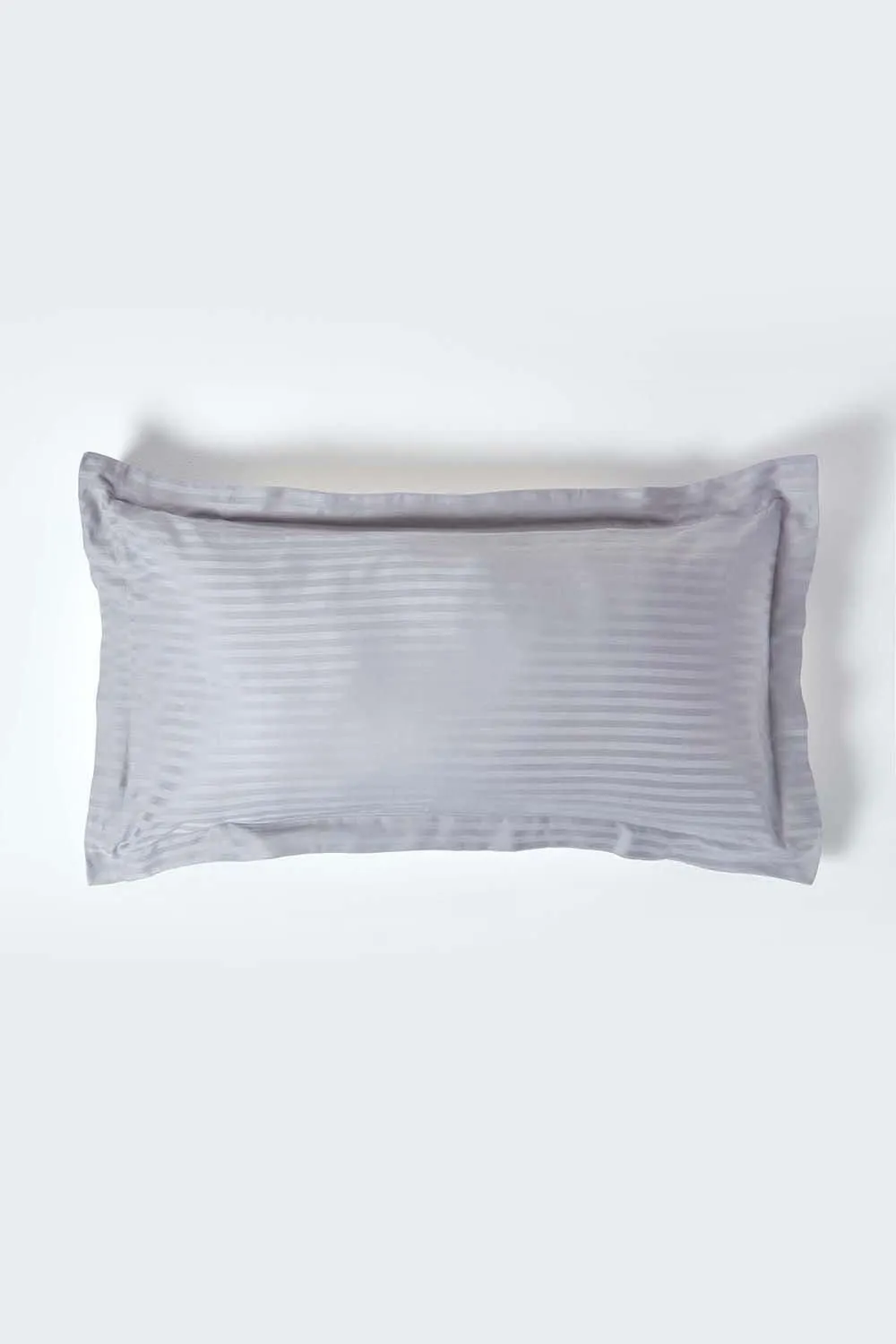 Homescapes Egyptian Cotton Ultrasoft King Size Oxford Pillowcase 330 TC in Grey 1