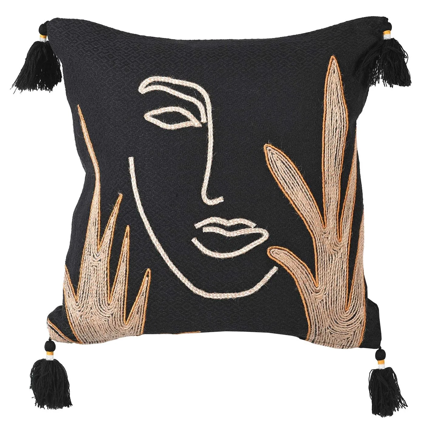 Silhouette Cushion Black