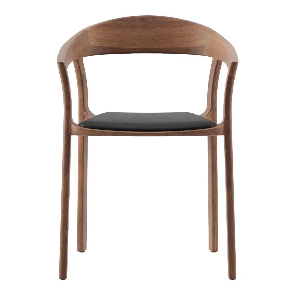 Artisan Tara Dining Chair in Walnut and Zenith Leather 9024 2
