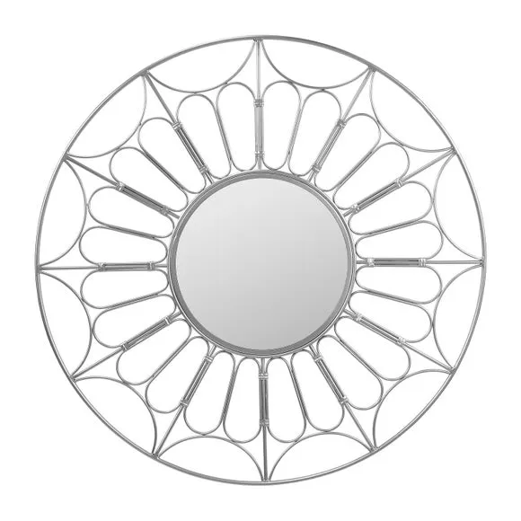 Cane Effect Round Wall Mirror 2