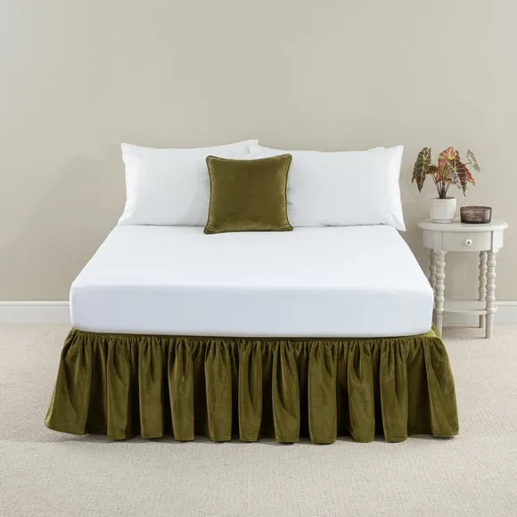 Clara Cotton Velvet Frilled Valance 1