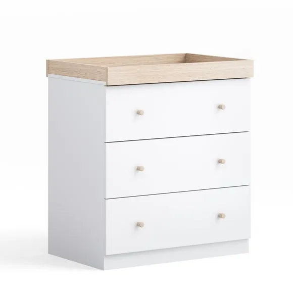 Little Acorns Burlington 3 Drawer Chest and Wardrobe Nursery Set 2