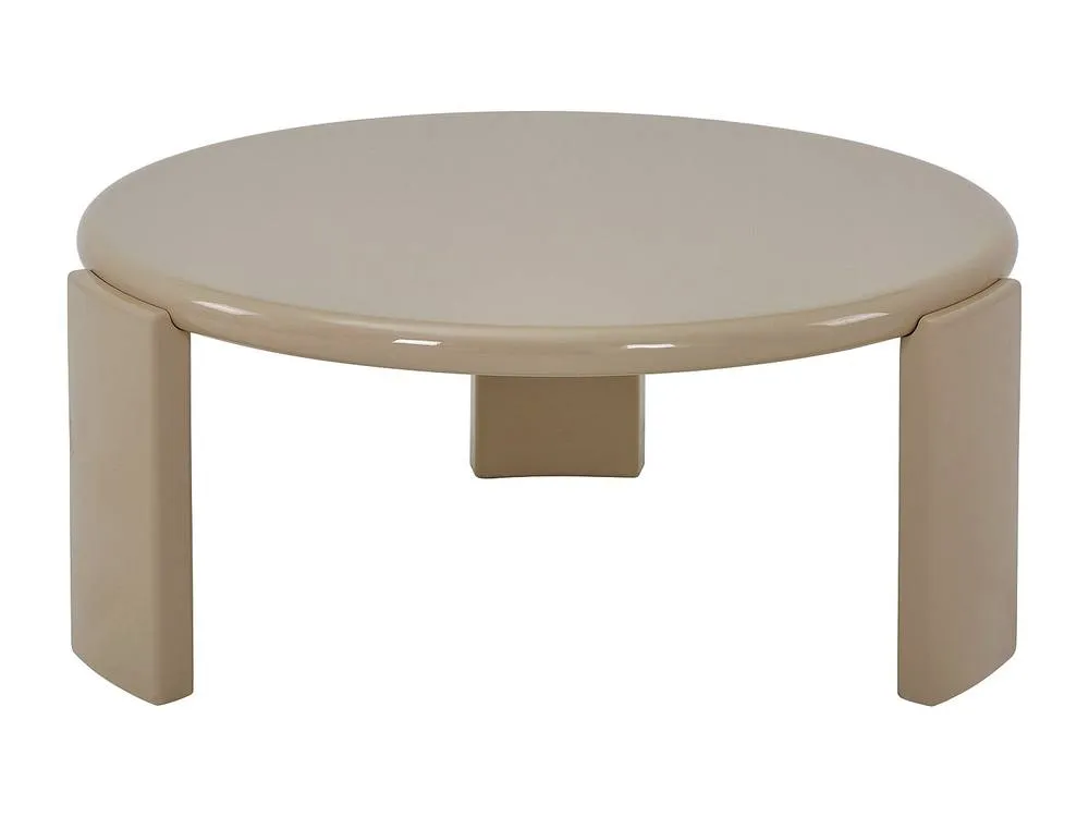 Vente-unique MDF Coffee Table - Glossy Beige - ZYRENIA 4