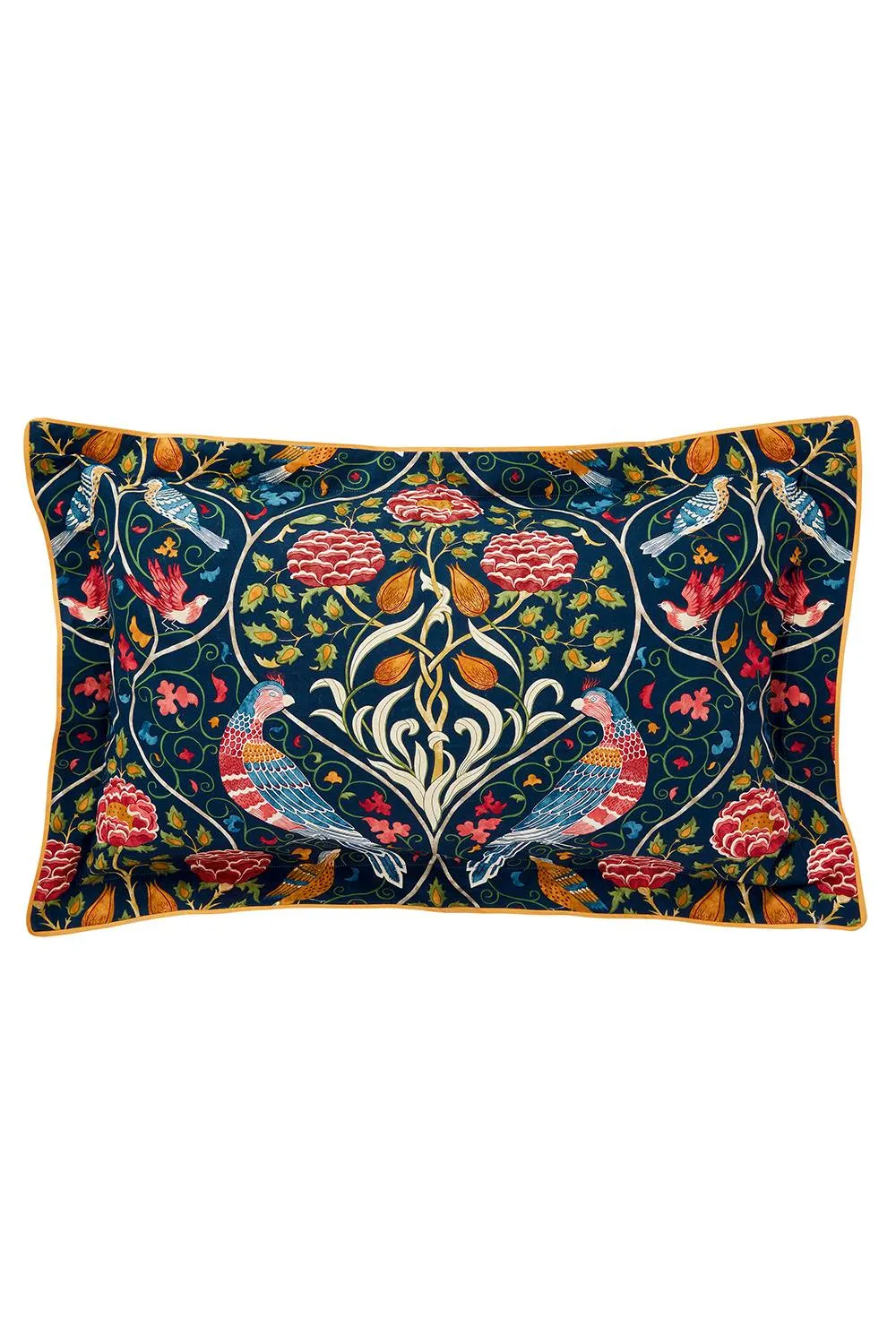 Morris & Co 'Seasons By May Indigo' Cotton Duvet Cover Set in Indigo 4