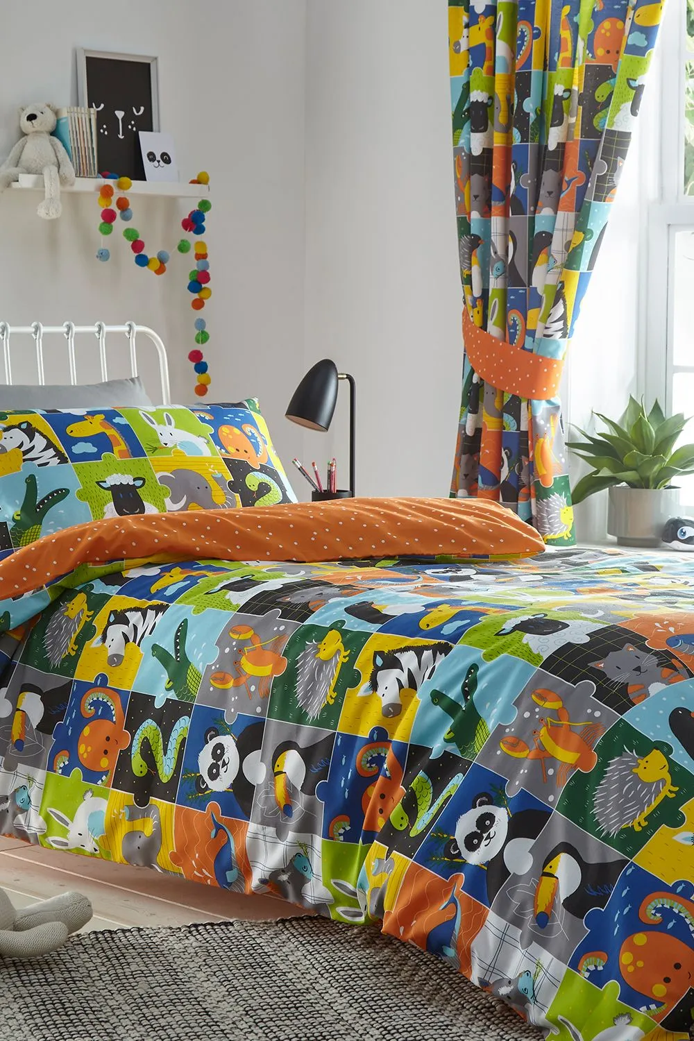 Portfolio Home Animal Jigsaw Duvet Cover Set