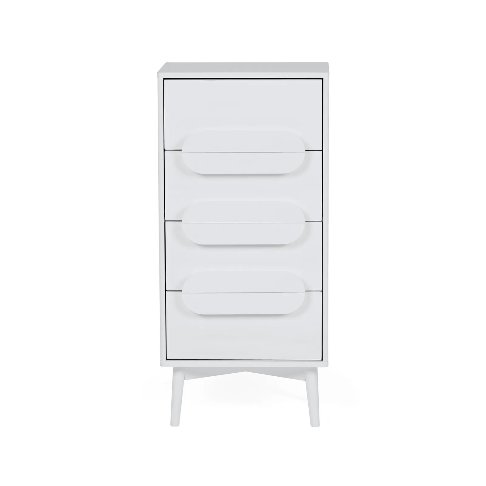 Anders 4 Drawer Tallboy White