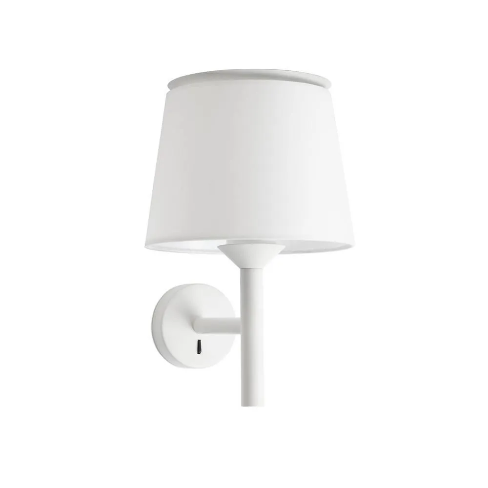 Netlighting Savoy Wall Light with Shade White E27