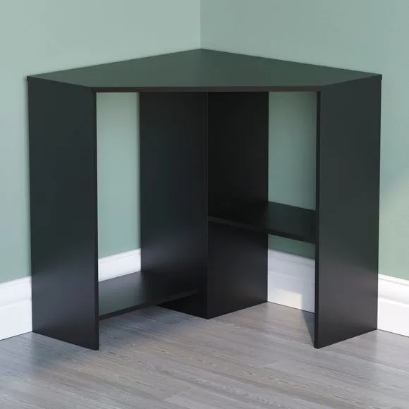 Hetton 2 Shelf Corner Desk 2