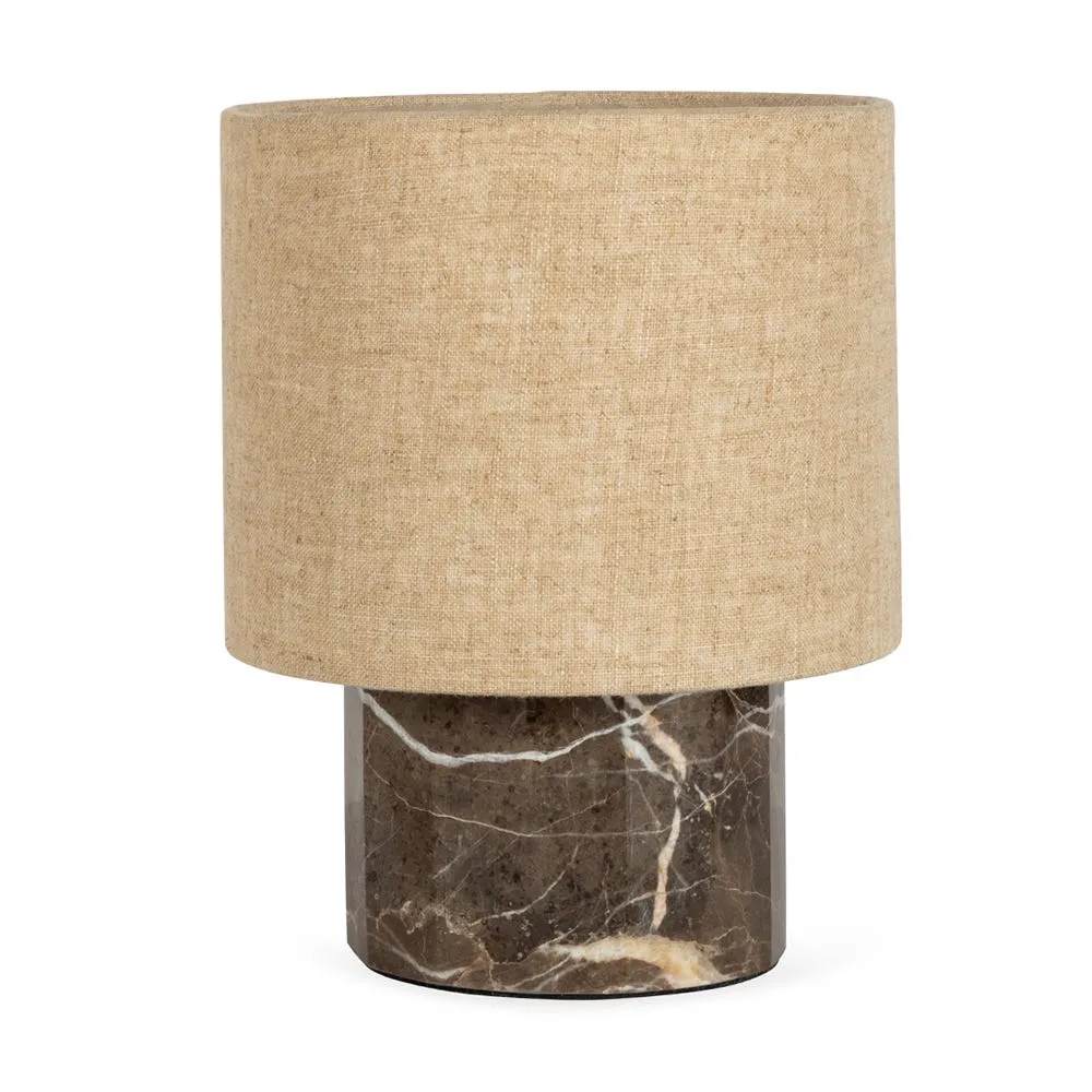 Heal's Colonna Marble Table Lamp Cocoa Small 2