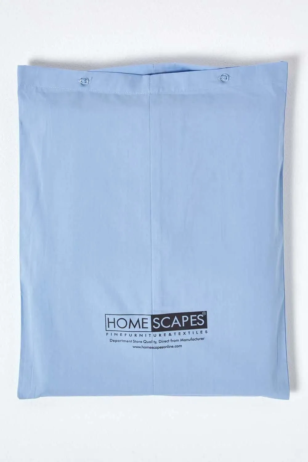 Homescapes Egyptian Cotton Deep Fitted Sheet 18 inch 200 Thread Count in Blue 5