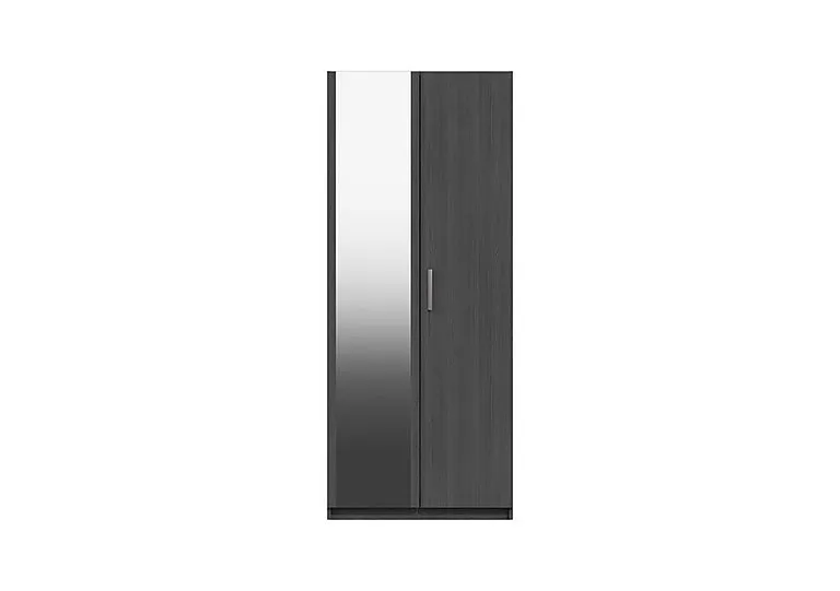 Waterloo 2 Door Wardrobe with Mirror - Graphite