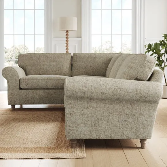 Flori Chunky Chenille Corner Sofa 2