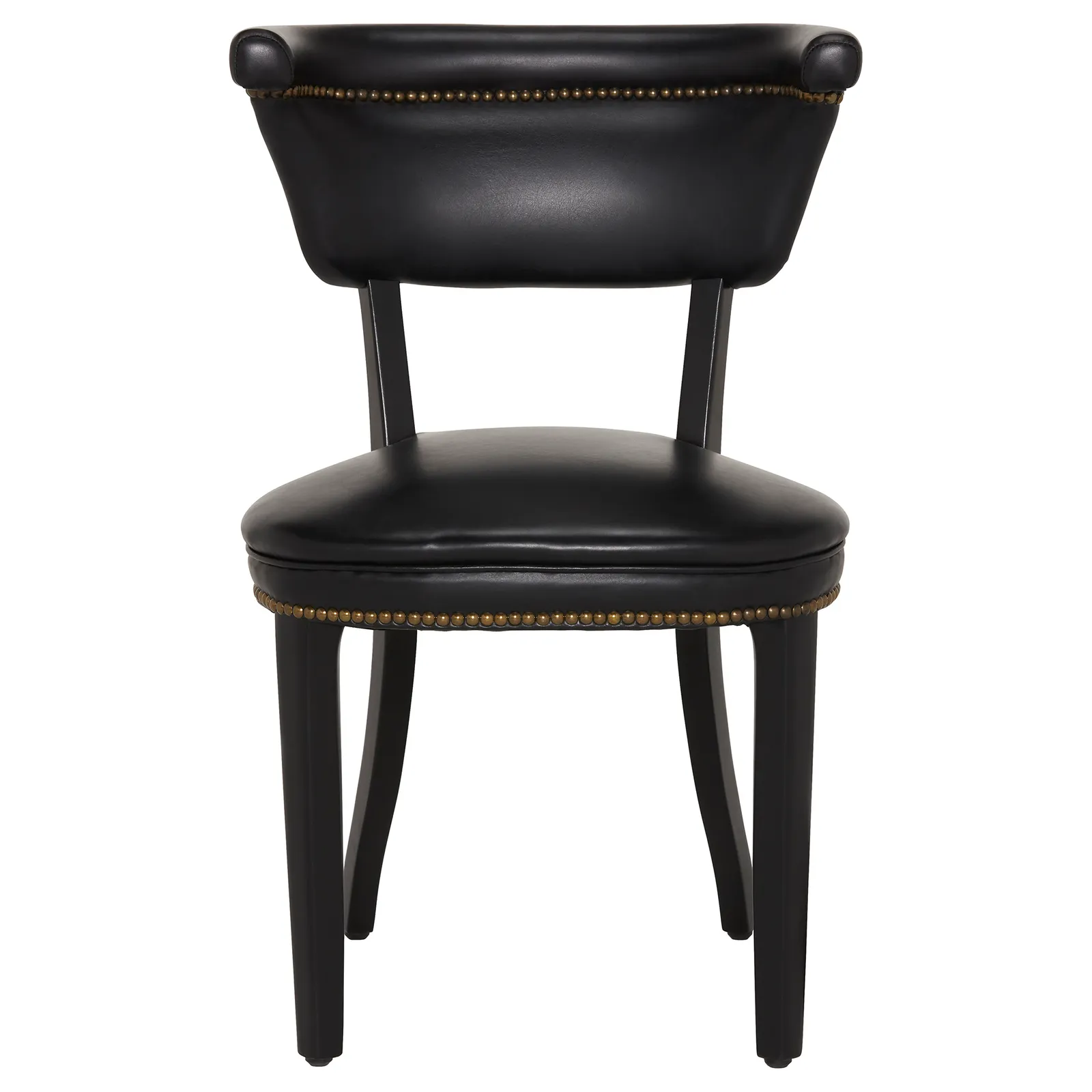 Timothy Oulton Angeles Dining Chair, Black Leather | Barker & Stonehouse 3