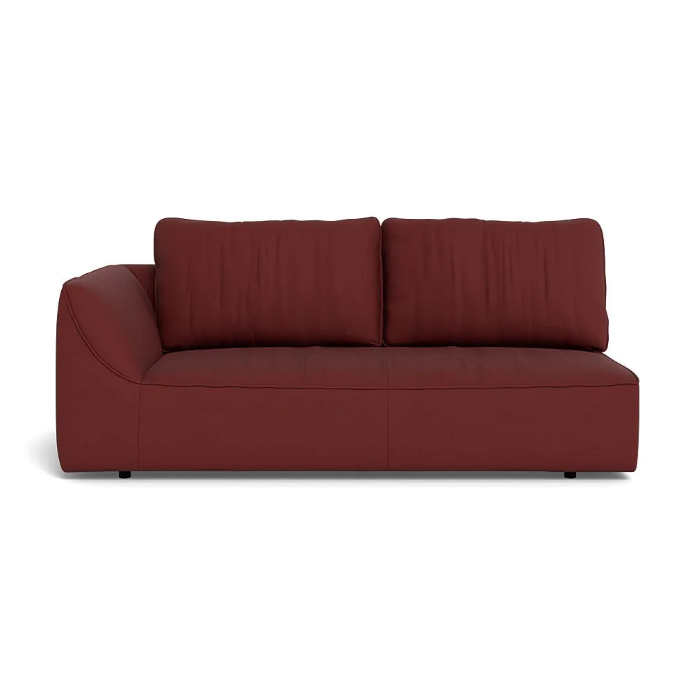 Heal's Morven Left Hand Facing 3 Seater Unit Capelo Linen-Cotton Etruscan Red 1