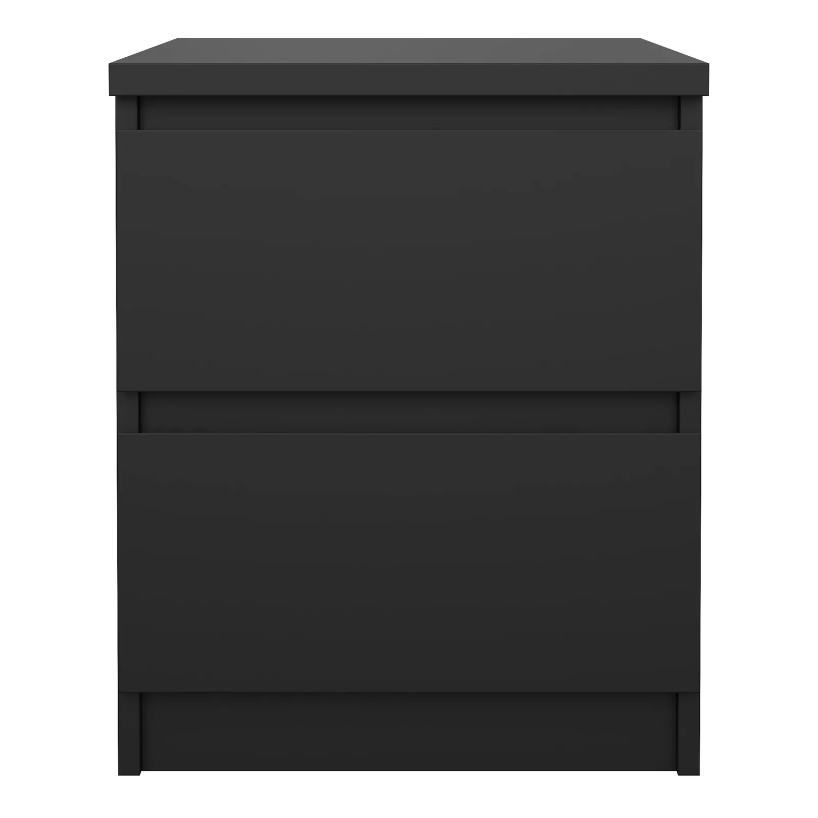 Furniture To Go Naia Bedside 2 Drawers in Black 2