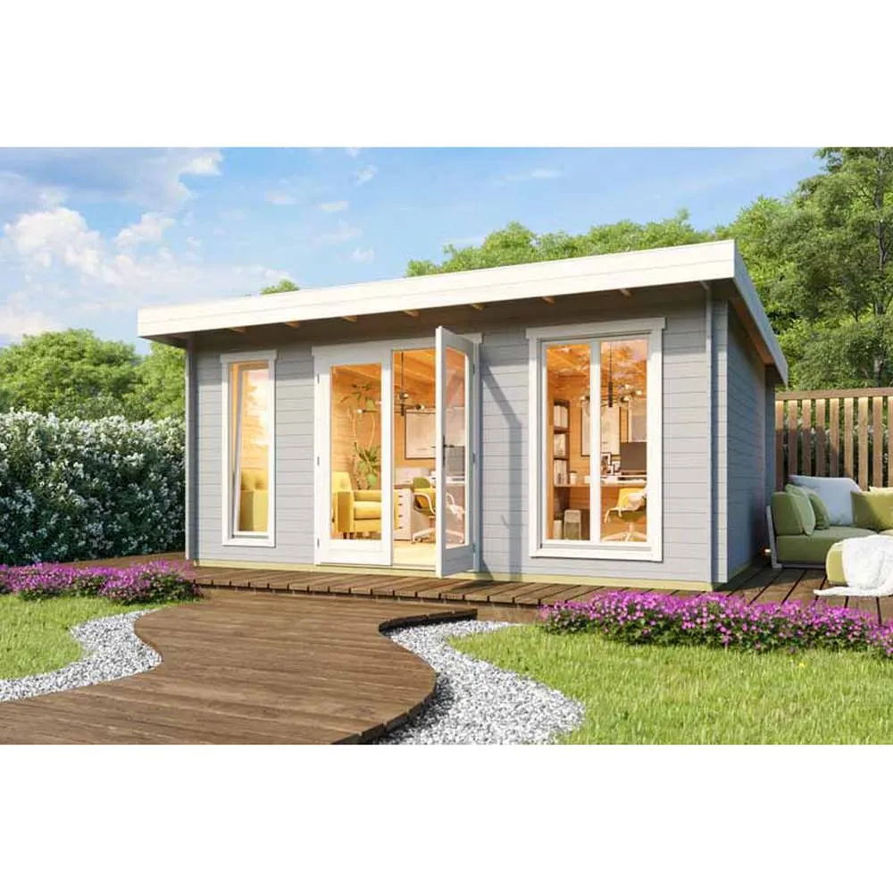 Lasita Maja Ltd Dorset 3-Log Cabin, Garden Room, Home Office - L540xW460xH239.4 cm in Brown 4