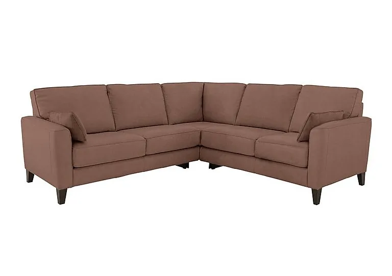 Brondby Large Fabric Corner Sofa - Hazelnut
