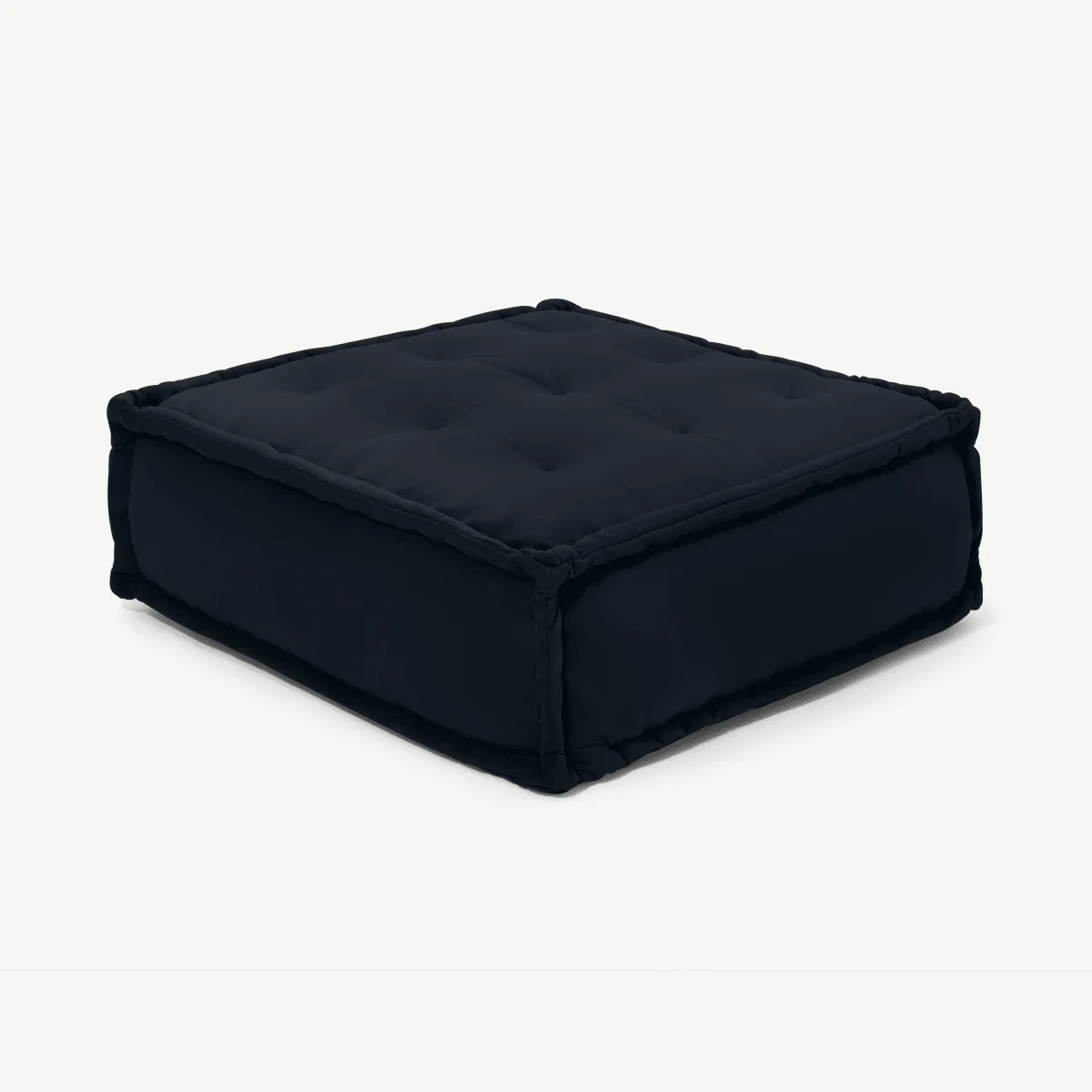 Sully Floor Cushion, Twilight Blue Velvet