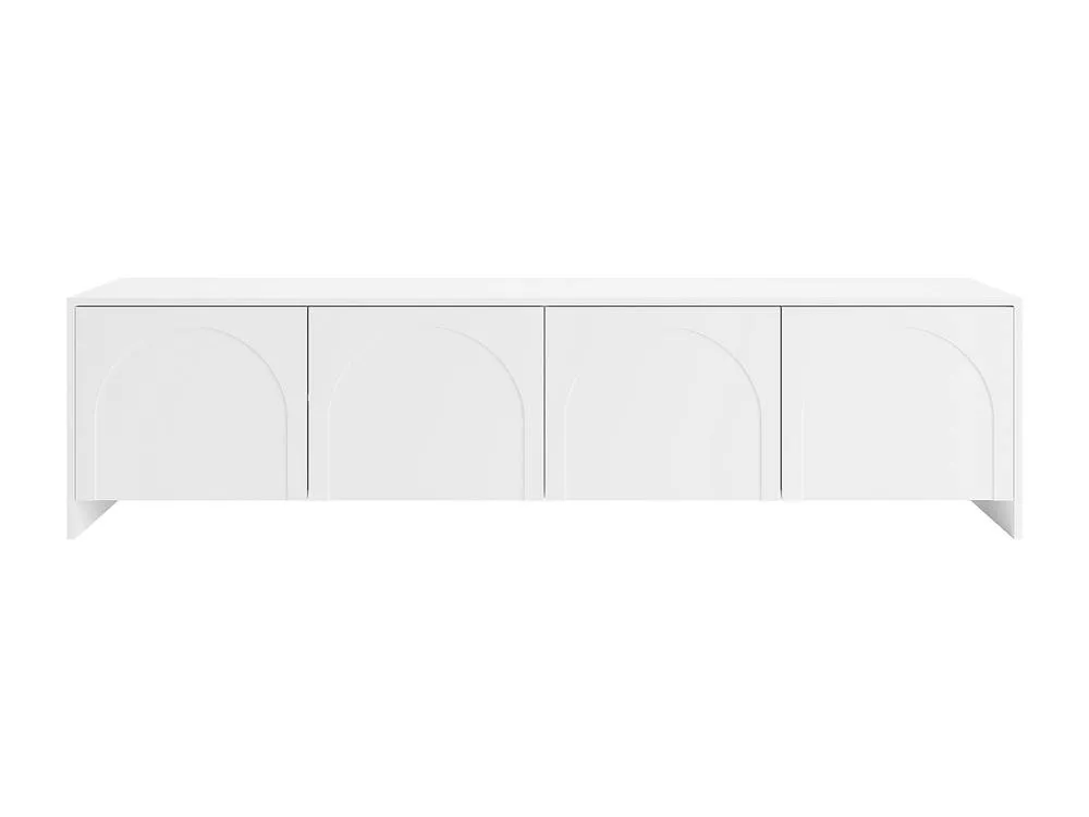 Vente-unique TV Unit With 4 Doors - White - NALYRA By Maison Céphy 4