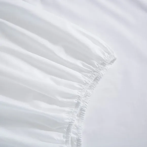 Dorma Crisp & Fresh 400 Thread Count Egyptian Cotton Percale Fitted Sheet 2