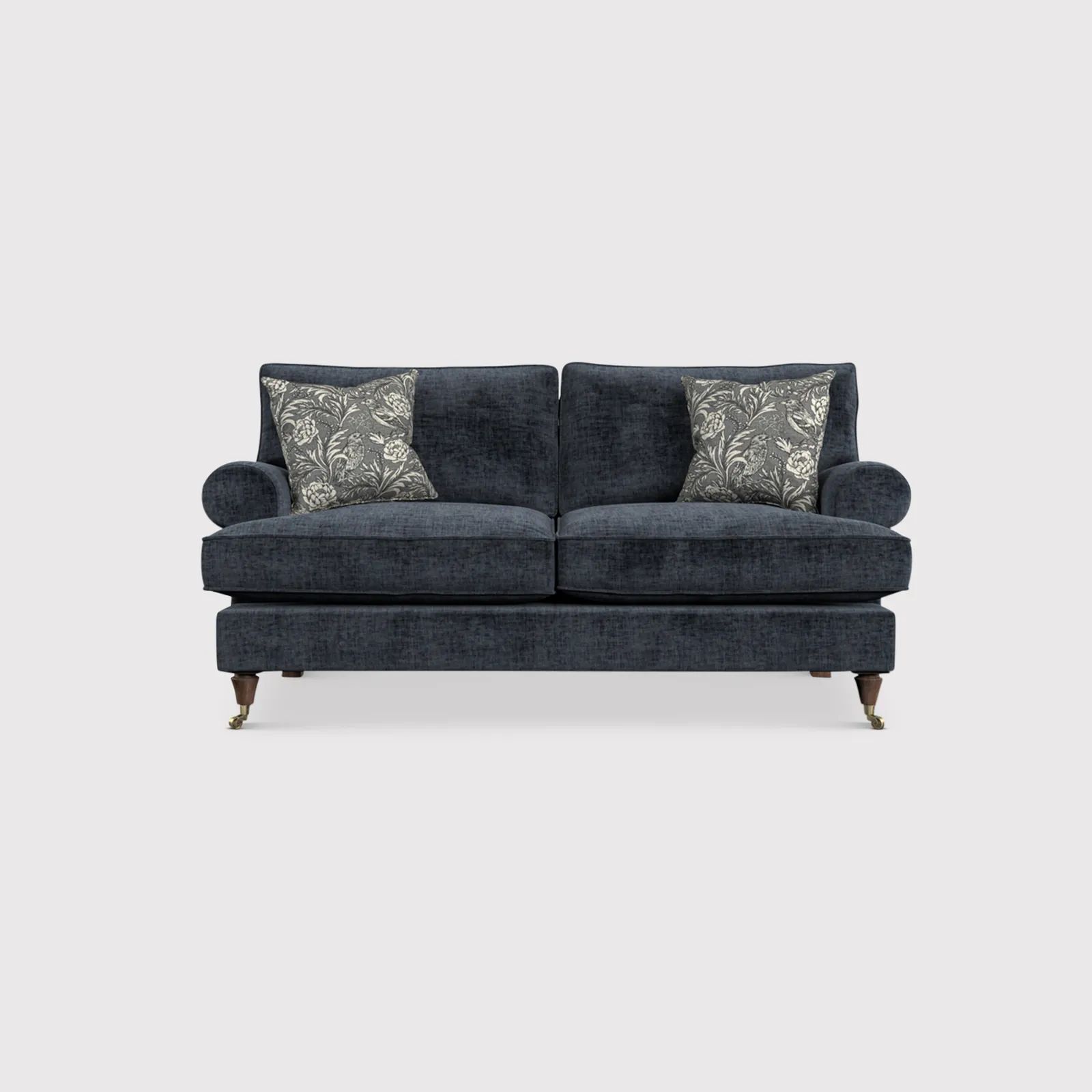 English Heritage Finch Small Sofa Standard Back, Blue Fabric | Barker & Stonehouse 1