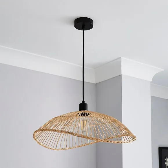 Elements Jaula Rattan Pendant Light 2