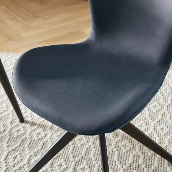 Lennie Set of 2 Dining Chairs, Faux Leather 4
