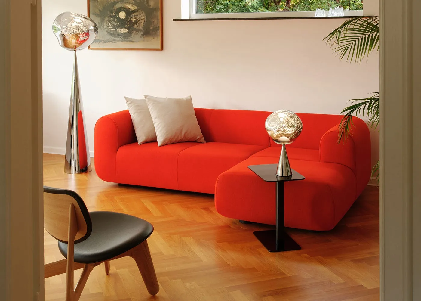 Tom Dixon Plump Corner Sofa Config 5 Royal 132 Black Legs 3