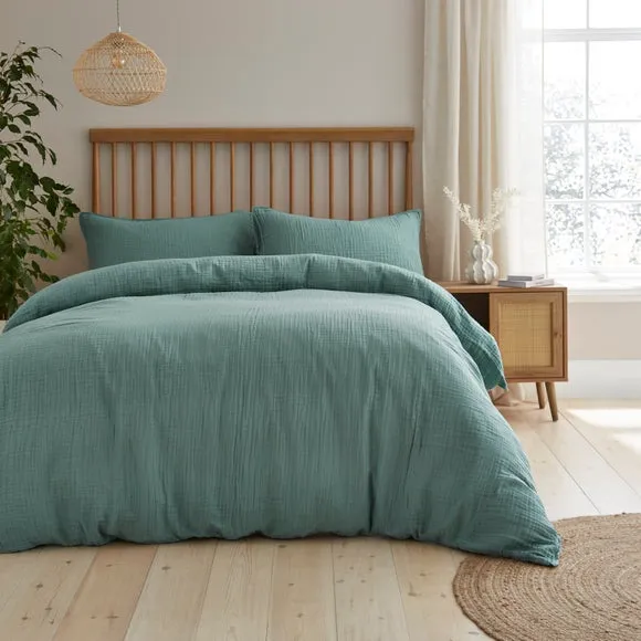 Cotton Muslin Duvet Cover and Pillowcase Set 5