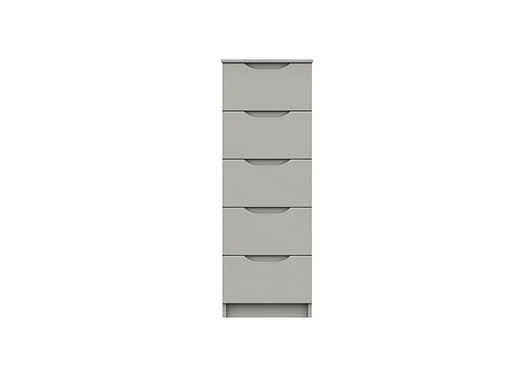St Pancras 5 Drawer Tall Chest - Light Grey