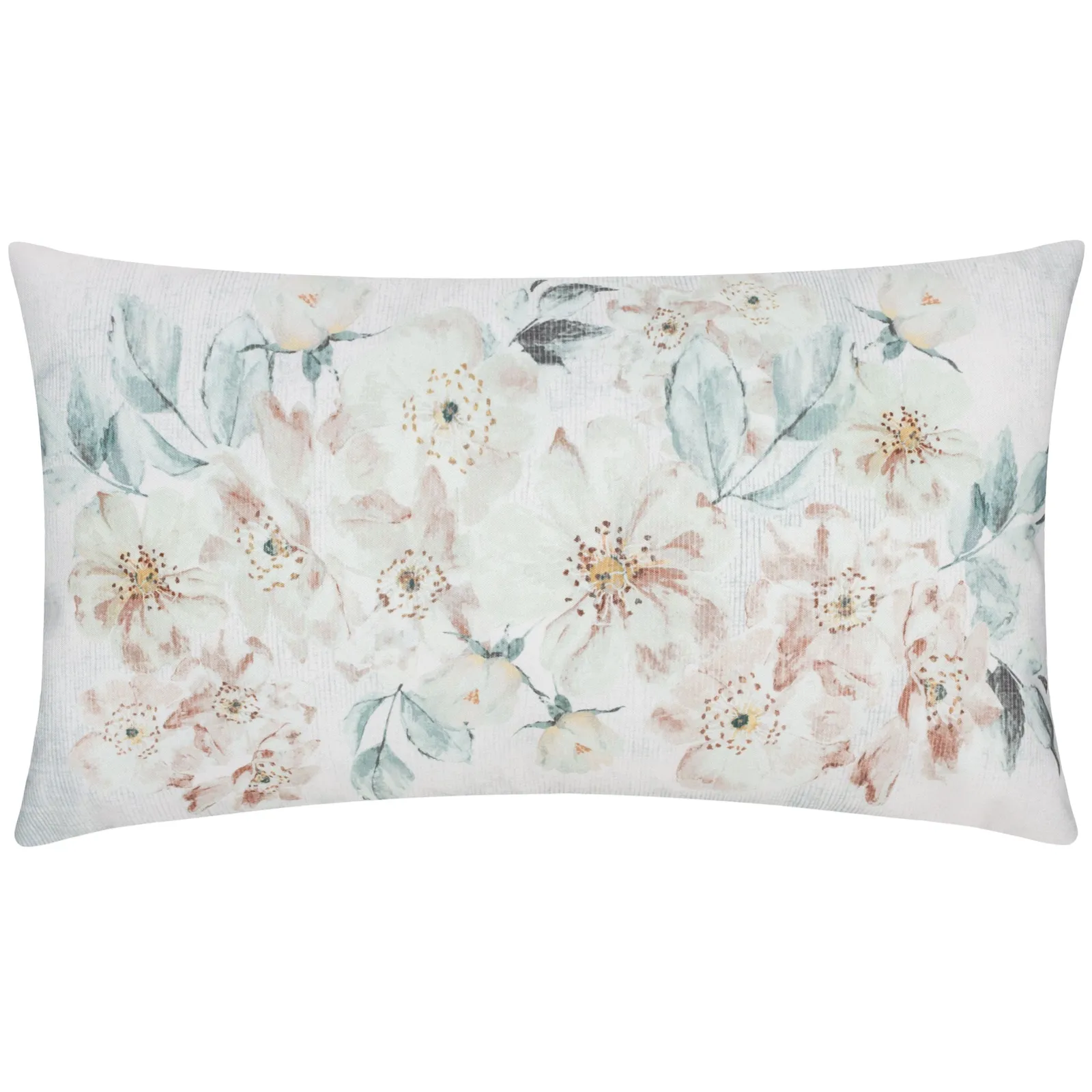 Evans Lichfield Canina Floral Water & UV Resistant Outdoor Cushion in Off-White