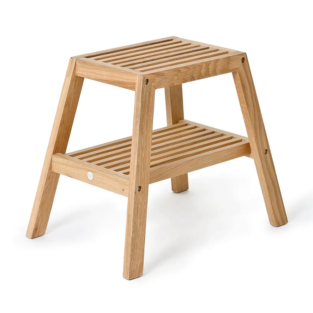 Wireworks Slatted Stool Natural Oak 3
