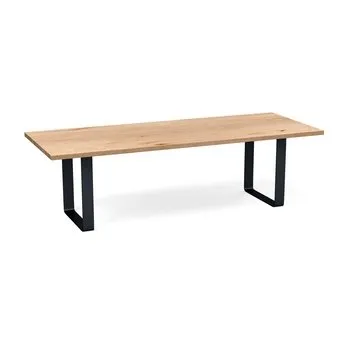 Heal's Prague Table 260x100cm Blonde Oak Chamfered Edge Filled 1