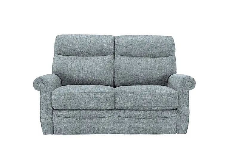 Avon 2 Seater Fabric Sofa - No Recliner - Arola Sky