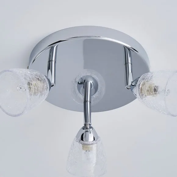 Balston 3 Light Glass Semi Flush Spotlight 4