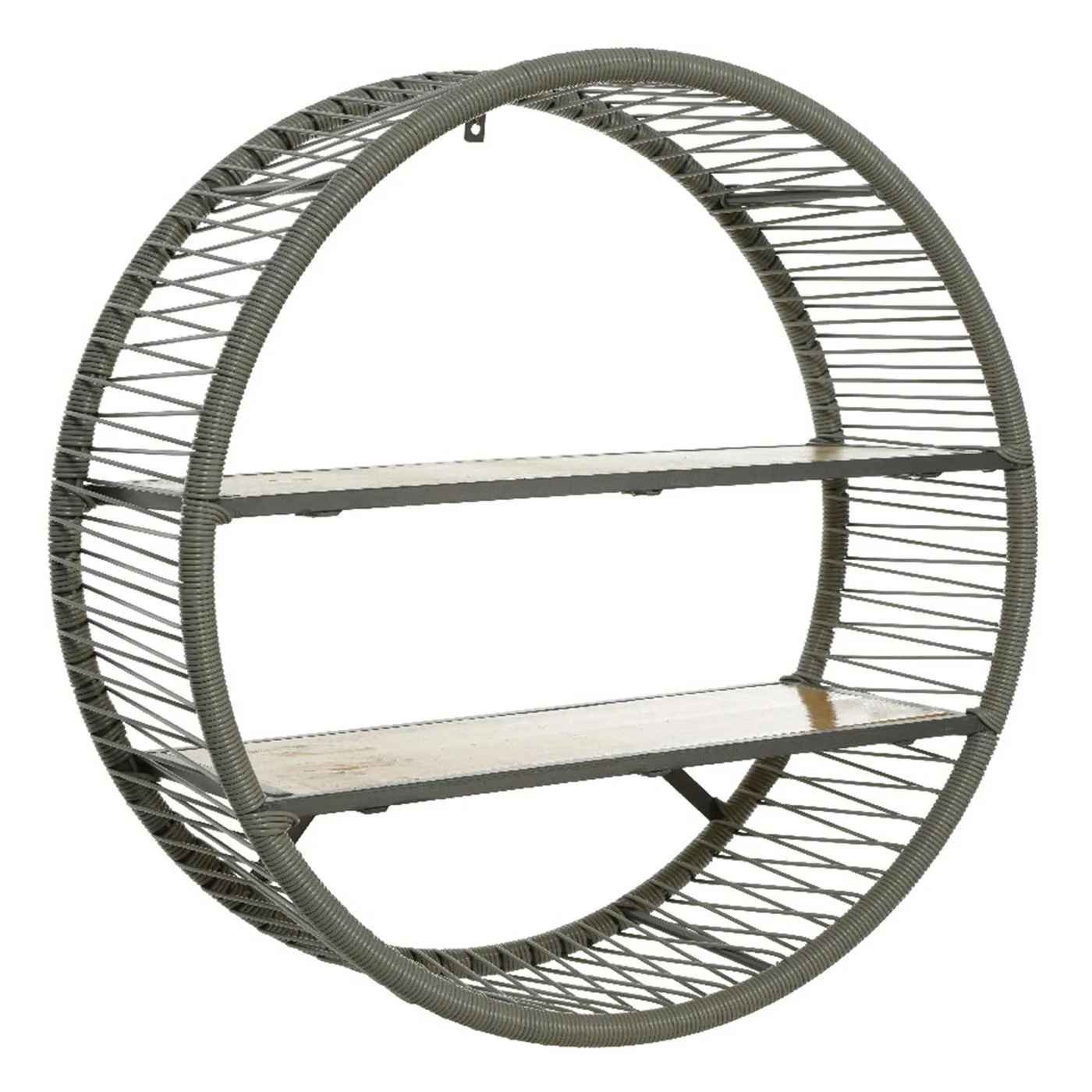 Round Outdoor Shelf, Grey