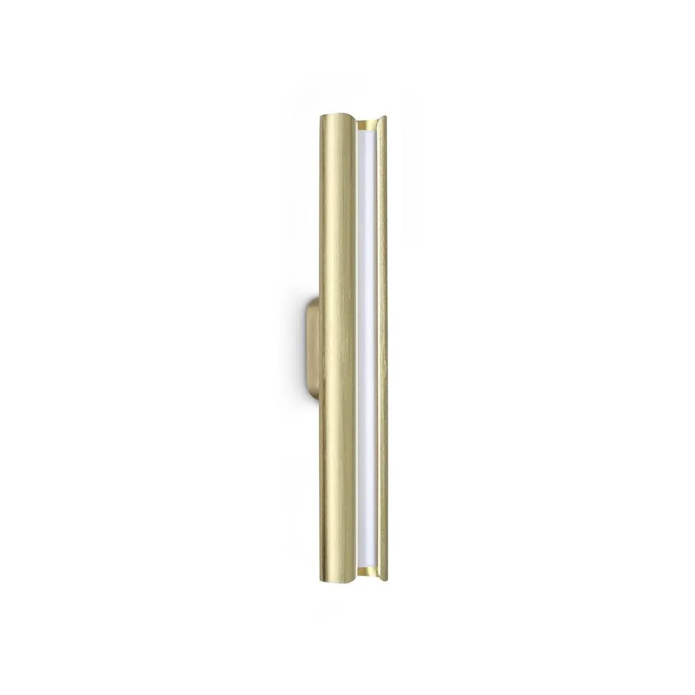 Netlighting Dorica Integrated LED Wall Lamp Brass 930lm 3000K in Gold