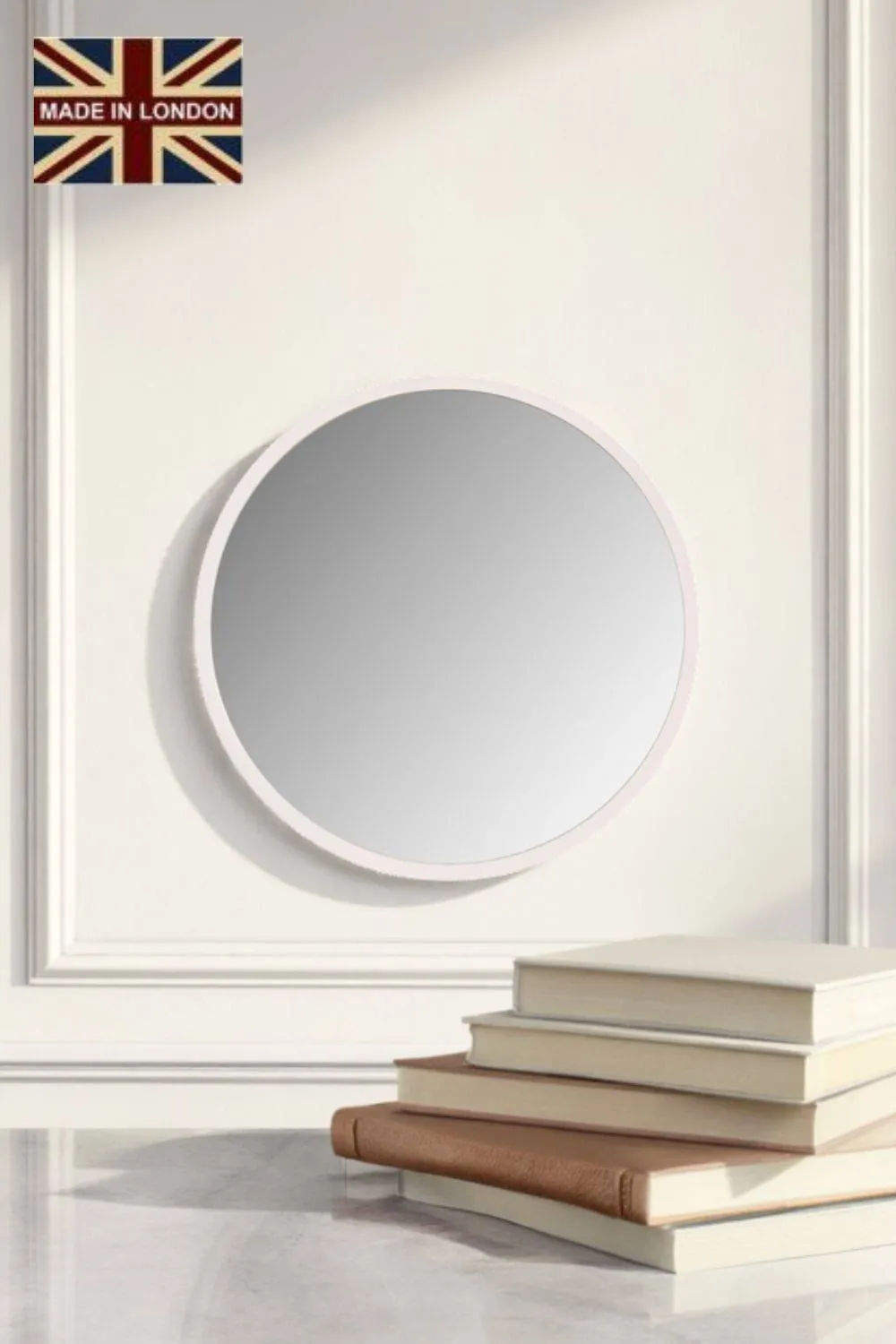 Yearn Mirrors Round wall mirror white 50cm